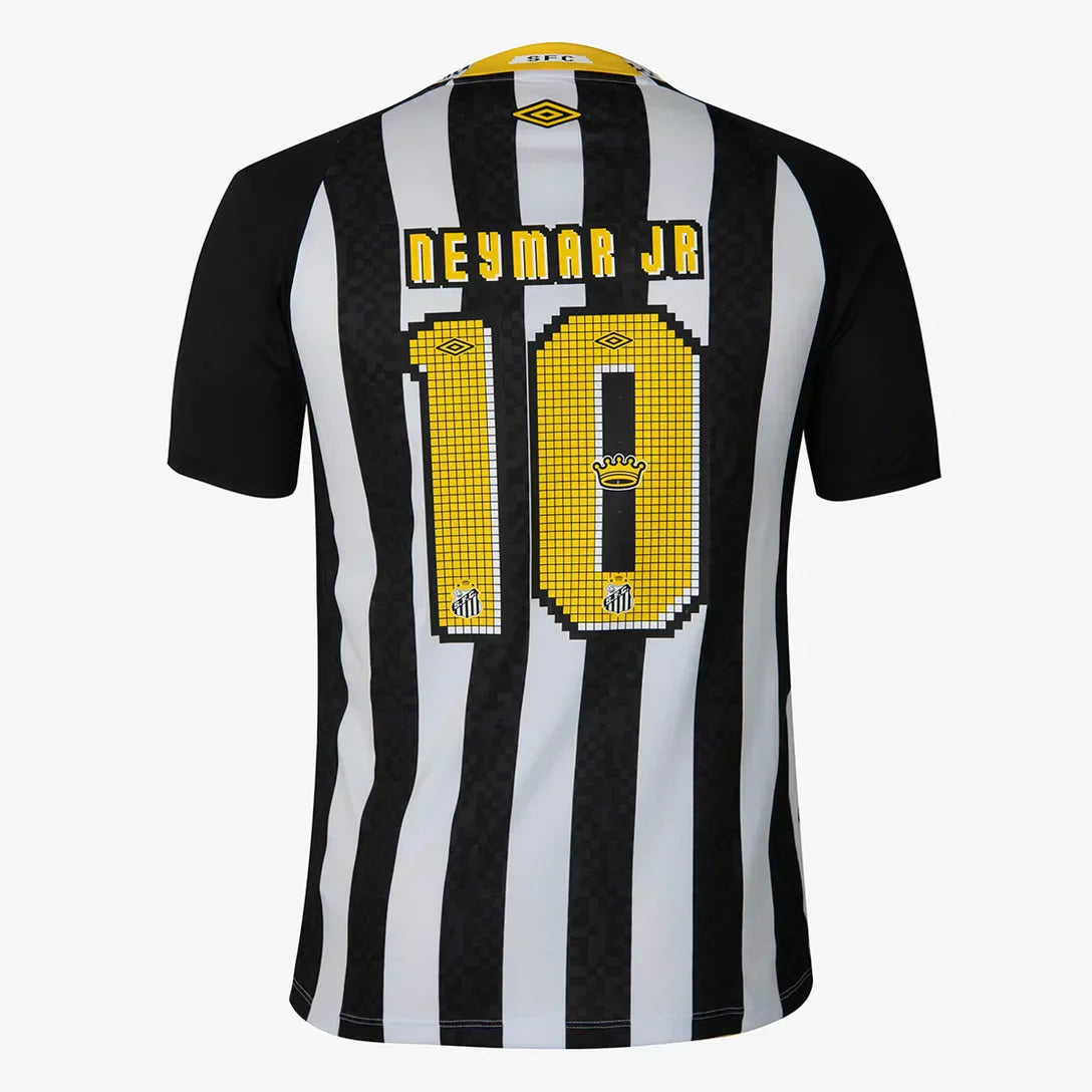 Camisa Santos II 25/26 Torcedor Umbro Masculina - Preto+Branco
