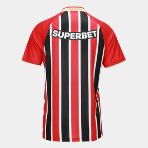 Camisa São Paulo II 25/26 Torcedor New Balance Feminina - Vermelho+Branco