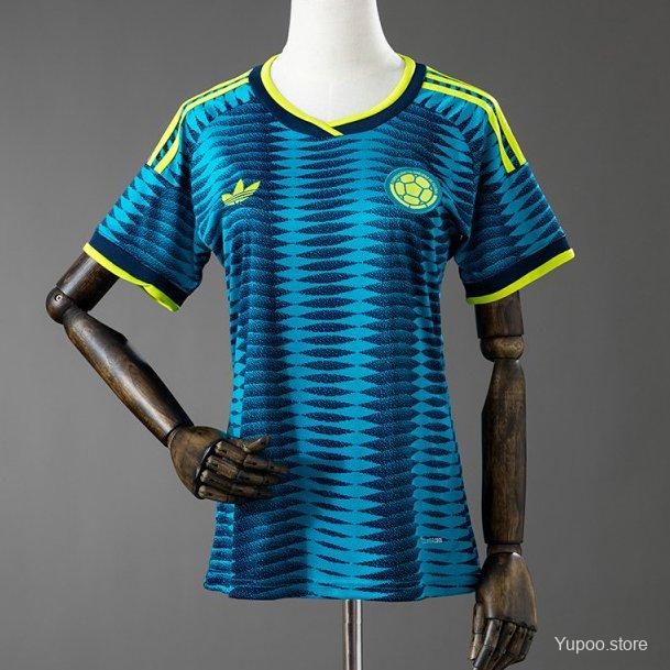 Camisa reserva Colômbia feminina 2026