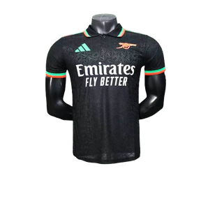 Camisa de treino do Arsenal 25/26 - Preta - Versão Jogador