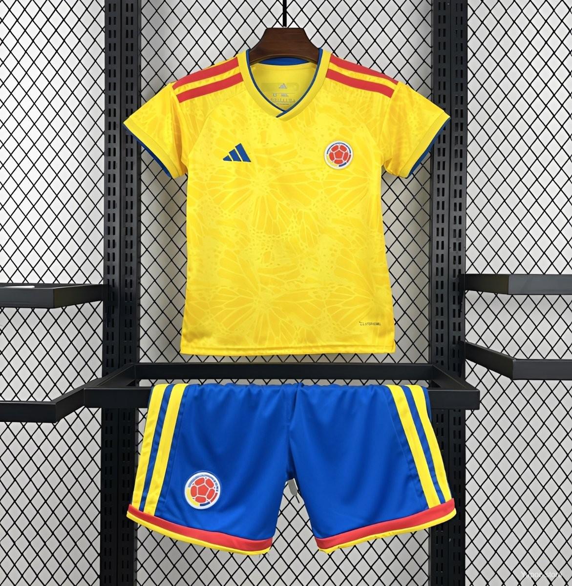 Conjunto Infantil Seleção Colombia Casa 2026 - Modelo Torcedor